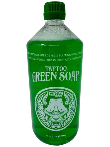 ALOE PMU Green Soap -Grüne Seife Permanent Make Up - INKgrafiX® Profi 24,47€/L
