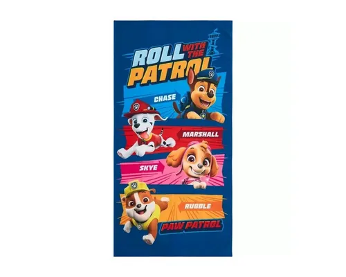 PAW PATROL Badetuch Paw Patrol Roll Badetuch, Strandtuch 70x140cm, 100% Baumwolle (1-St)