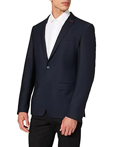 Roy Robson Herren Slim Anzugjacke - Dunkelblau 19, Größe 54 - Elegante Anzugjacke aus Schurwolle mit Elasthan für optimale Bewegungsfreiheit. Ideal für Job und besondere Anlässe - perfekt kombinierbar mit der Anzughose 5038-S-0240-01 und Weste 5038-S-21-05.