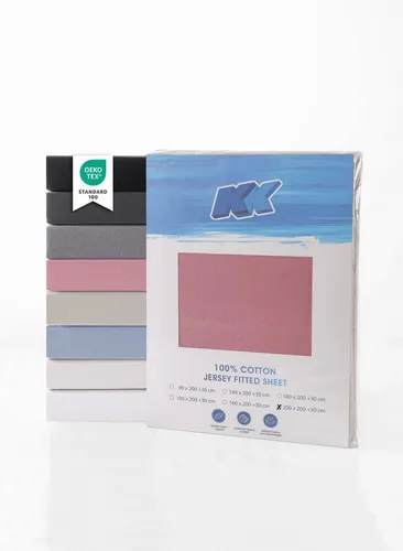 KK Shopping Bettwäsche Jersey Spannbettlaken Baumwolle 200x200+30 cm, diverse Farben, 1 teilig