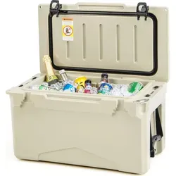 COSTWAY 28L Isolierbox Kühlbox - Kühlboxen & Kühltaschen, hervorragende Isolierung für bis zu 7 Tage kalte Getränke und frische Lebensmittel, mit Flaschenöffner und Getränkehalter für maximalen Komfort im Freien.