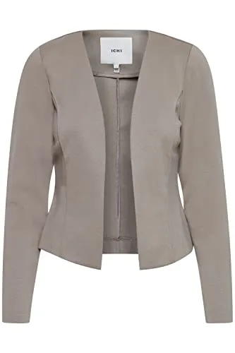 ICHI IHKATE SHORT BL Damen Blazer - Eleganter Kurzblazer mit Stretch, vielseitig kombinierbar und aus nachhaltigen Materialien gefertigt - ideal für Büro und Freizeit.