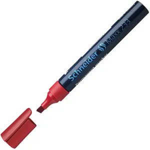 Schneider Permanentmarker Maxx 233, 123302, Strichbreite 1 - 5 mm, rot
