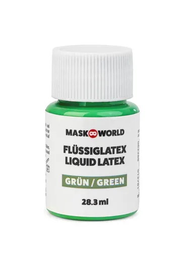 Metamorph Hexen-Kostüm Flüssiglatex grün 28,3 ml, Flüssige Latexmilch in Grün – perfekt für Hexenhaut, Orks und gr