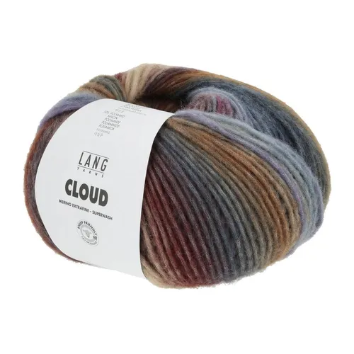 Wolle Kreativ! Lang Yarns - Cloud - Fb. 12 kastanie petrol 100 g