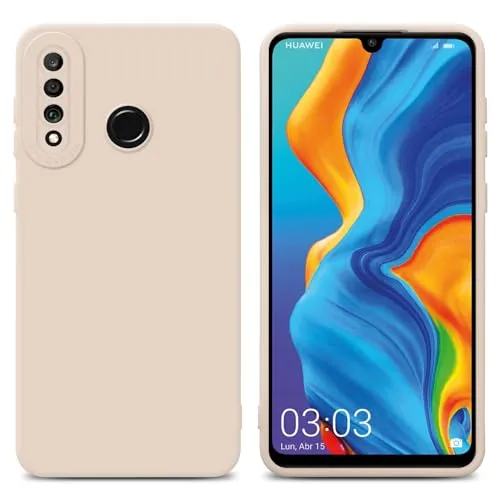 Cadorabo Hülle kompatibel mit Huawei P30 LITE Schutzhülle TPU Silikon Case Liquid Design mit Kameraschutz Slim Kratzfest Weiche Gummi mit Rundumschutz Case Hülle für Huawei P30 LITE in Rosa