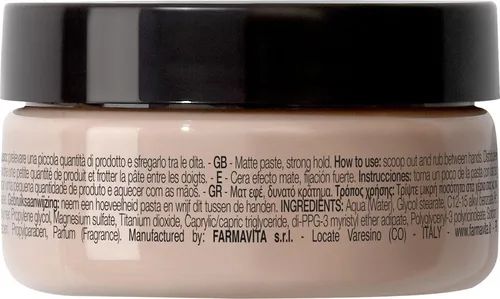 Farmavita Hd Life Style Matte Paste 50ml