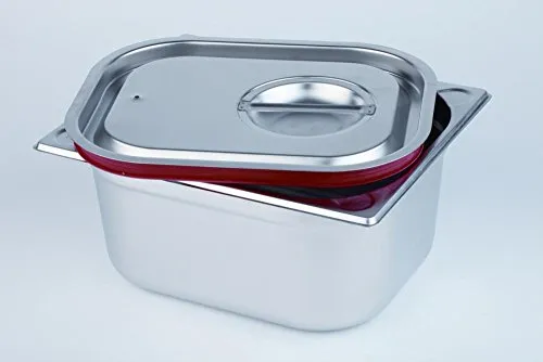 APS GN Transport-Steck-Deckel 1/2 80024 - Küchenhelfer mit Silikondichtung und Griffmulde für sicheres Transportieren und Lagern von Speisen; ideal für Gastronomie und Buffet.