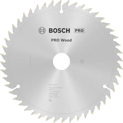 Bosch PRO Wood Kreissägeblatt 216mm - Zubehör für Hausdämmung, hält bis zu 1,3x länger als Eco for Wood-Blätter und ist ideal für langlebige Holzarbeiten.