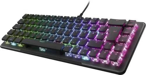 Roccat Vulcan II Mini QWERTZ Gaming Tastatur - Tastaturen - Kompakte 65% Gaming-Tastatur mit RGB-Beleuchtung und TITAN II Optical Red Switches für blitzschnelle Reaktionen und ein beeindruckendes Spielerlebnis.