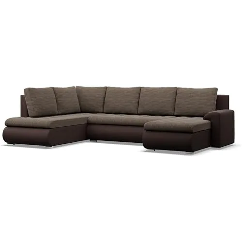 Mebligo Ecksofa mit Schlaffunktion und Bettkasten FORESTA von Mebligo
