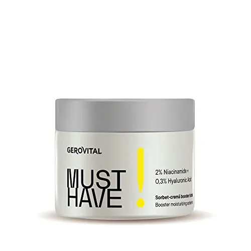 Gerovital Must Have Sorbet-Creme – 2% Niacinamid + Hyaluronsäure – Feuchtigkeitsspendende Anti-Falten-Pflege für strahlende, glatte Haut – 50 ml
