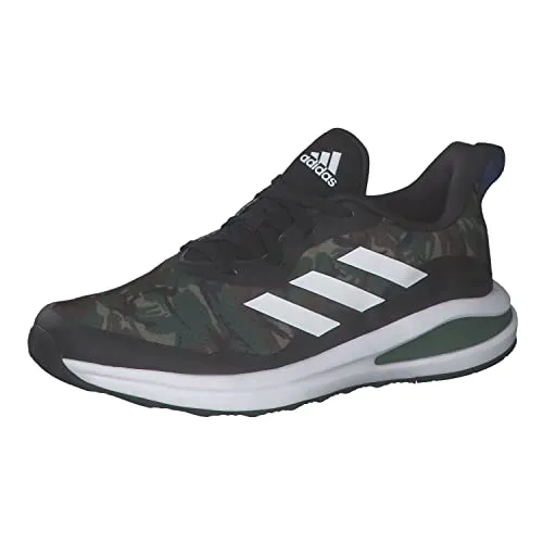 adidas Fortarun K Sneaker, Core Black FTWR White Green Oxide, 39 1/3 EU - Laufschuhe für Kinder mit textilem Obermaterial und hervorragender Dämpfung für optimalen Komfort beim Laufen.