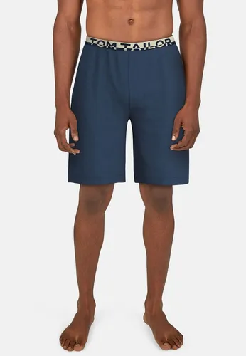TOM TAILOR Pyjamahose Bermuda aus Baumwolle - Herren-Shorts in Melange-Optik, bequem mit elastischem Bund und aus 100% Baumwolle für optimalen Komfort und Atmungsaktivität.