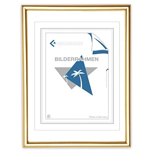 Neumann Bilderrahmen Kunststoffrahmen CLASSIC, 10x15 cm, gold matt