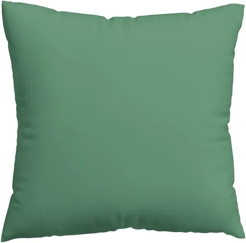 Schlafgut Kopfkissenbezug Woven Satin, Grün, 80x80 cm in grün von Schlafgut
