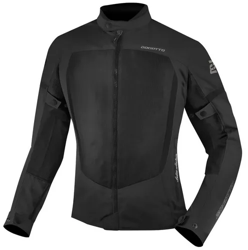 Bogotto Alastor Air Mesh Damen Motorrad Textiljacke, schwarz, Größe M - Motorradjacke mit Schutzklasse A, ausgestattet mit hochwertigen Schulter- und Ellenbogenprotektoren für maximale Sicherheit und Komfort beim Fahren.