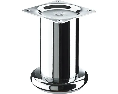 Design Möbelfuss Florenca rund verchromt Ø47x100 mm Belastbarkeit 50 kg