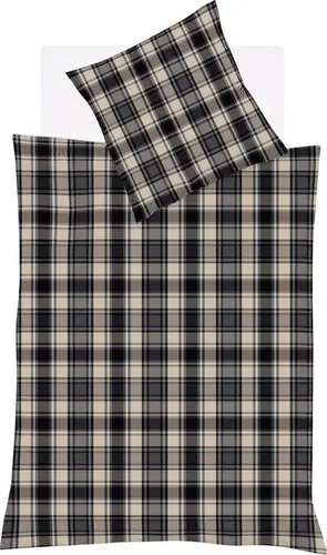 fleuresse Bettwäsche Lech 4264, 3-teilig aus Edelflanell in grau von fleuresse