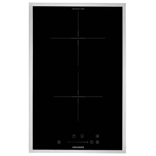 Oranier Domino Kochfeld 30 cm autark Induktion 2 Zonen Slider & Edelstahlrahmen
