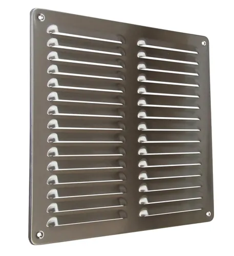 Lüftungsgitter LG-3030 L Edelstahl V2A Zuluft Abluftgitter 300 x 300 mm