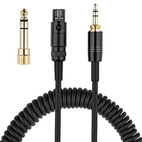 Toxaoii Kopfhörer Ersatz Audio Kabel Kompatibel mit AKG K240, K240S, K240MK II, Q701, K702, K141, K171, K181, K271s, K271 MKII, M220, Pioneer HDJ-2000 Kopfhörer(Schwarz)