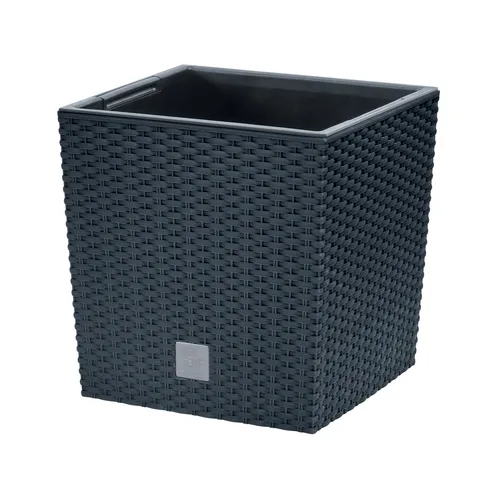 Blumentopf mit Einsatz Blumenkübel Übertopf 17 x 17 x 17 cm PROSPERPLAST