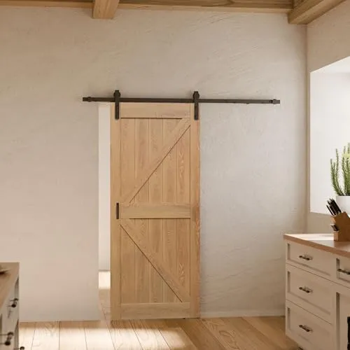 inova Holzschiebetür Komplettset 900x2150mm Eiche Vintage in braun von Inova