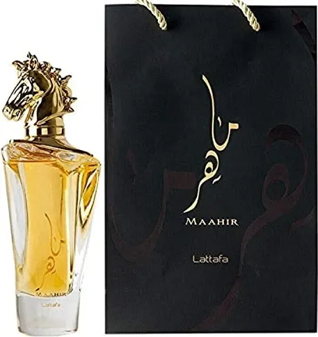 Unisex-Parfüm Lattafa EDP Maahir 100 ml - Unisex Duft mit orientalisch-blumigen Noten, ideal für besondere Anlässe. Erleben Sie die Intensität von Bergamotte, Pfirsich und blumigen Akzenten in einer eleganten 100 ml Flasche.