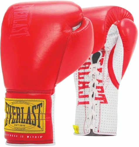 Everlast Boxhandschuhe 1910 Sparring Laced Gloves - Hochwertige Boxhandschuhe für Sparring, Größe 16 OZ, aus strapazierfähigem Kunstleder, ideal für Training und Wettkampf, bietet optimalen Schutz und Komfort.