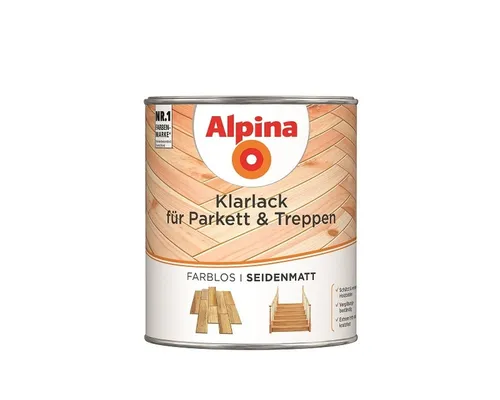 Alpina Klarlack für Parkett & Treppen 750ml seidenmatt