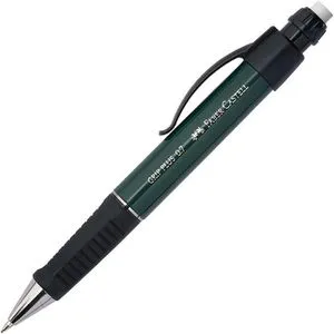 Faber-Castell Druckbleistift Grip Plus 1307, B, metallic-grün, 0.7mm