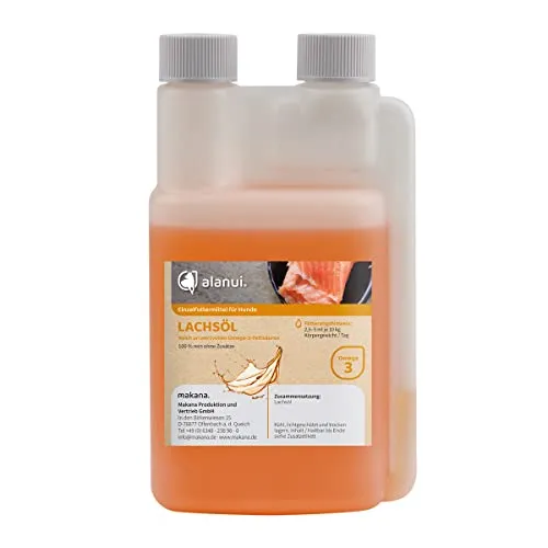 alanui Lachsöl für Hunde, 250 ml Dosierflasche