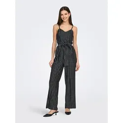 ONLY Jumpsuit Schwarz/Weiß für Damen - Damen Overalls von ONLY in Schwarz/Weiß - aus recyceltem Polyester, verstellbare Träger und abnehmbarer Gürtel für individuellen Style.