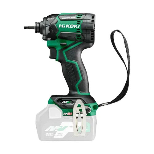 HiKOKI Akku-Schlagschrauber WH36DC - 36V, 215 Nm, kompaktes Design - Akkuschrauber mit 215 Nm Drehmoment und 5 Einstellmodi für vielseitige Anwendungen. Kompakt mit nur 114 mm, ideal für enge Räume. IP56 Schutz gegen Staub und Wasser.
