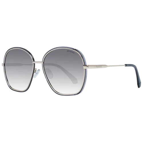 Polaroid Unisex PLD 6113/s Sonnenbrille, 2M2/LB Schwarz Gold, 56 - Sonnenbrille für Damen mit polarisierten Gläsern für optimalen UV-Schutz und klaren Sicht, inklusive passendem Etui.