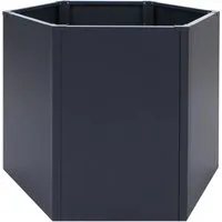 PROREGAL Hochbeet 77x100x88 cm - Anthrazit Metall Pflanzbeet - Modernes Hochbeet aus verzinktem Stahl mit ca. 460 l Volumen. Ideal für Balkon, Terrasse oder Garten – perfekt für rückenschonendes Gärtnern und langlebig dank rostfreier Beschichtung.