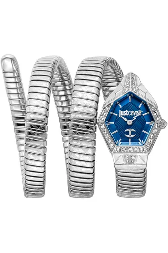 Just Cavalli Damen Analog Quarz Uhr JC1L304M0015 - Elegante Armbanduhr mit Edelstahl-Gehäuse und -Armband, wasserdicht bis 30 m, ideal für stilbewusste Frauen.
