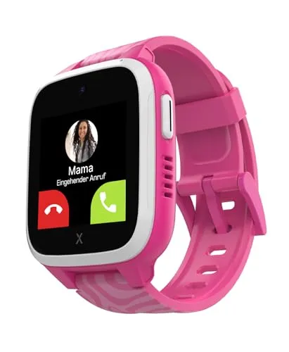 Xplora Xgo3 Kinder Smartwatch in Rosa - Smartwatch für Kinder mit SIM-Karte, GPS-Standort und Hilferuf-Taste. Ideal für Sicherheit und Kommunikation, leicht und wasserbeständig nach IP68.