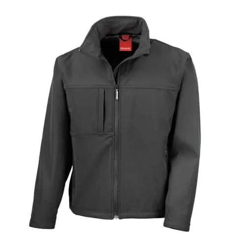RS PRO Herren Softshell Jacke, wasserdicht Elastan, Polyester Schwarz, Größe M