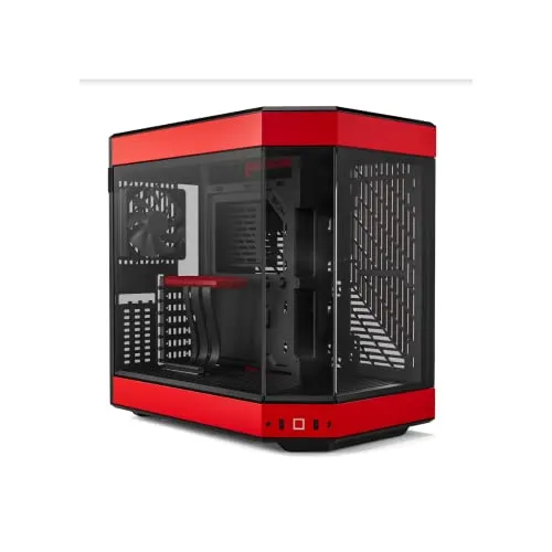 Hyte Y60 Mid-Tower-Gehäuse, Rot (E-ATX/M-ATX/M-ITX)