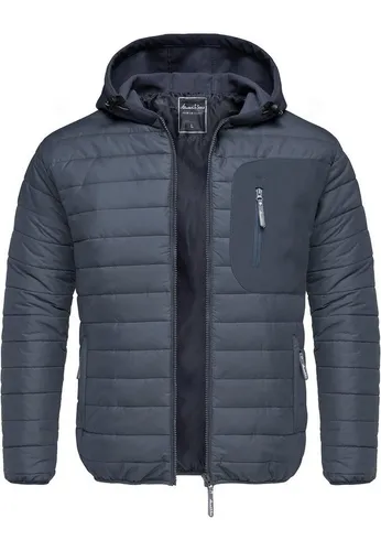 Amaci&Sons Steppjacke MACON Hybrid Steppjacke Hybrid Softshell Herren Outdoor Kapuzen Jacke