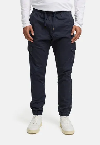 Indicode Herren Jogger-Pant INPillus mit elastischem Bund blau L - Bequeme Cargohose aus 98% Baumwolle, ideal für den Alltag. Der elastische Bund sorgt für optimalen Tragekomfort. Perfekt für entspannte Tage und lässige Styles.