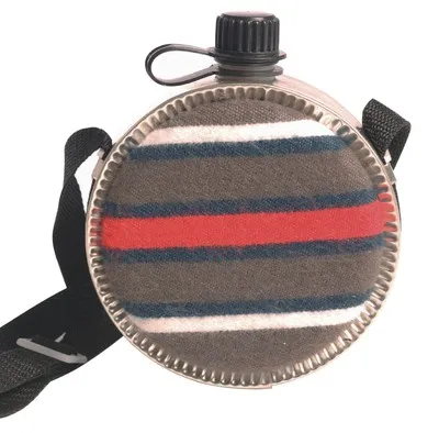 Western Feldflasche Trinkflasche Wildwest mit Tragegurt 1,9 Liter