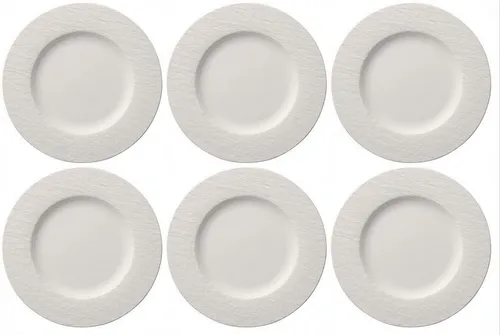 Villeroy & Boch Speiseteller Manufacture Rock, Spülmaschinengeeignet - Eleganter Speiseteller aus hochwertigem Premium Porcelain in Schiefer-Optik, spülmaschinen- und mikrowellensicher. Perfekt für stilvolle Frühstücksarrangements!