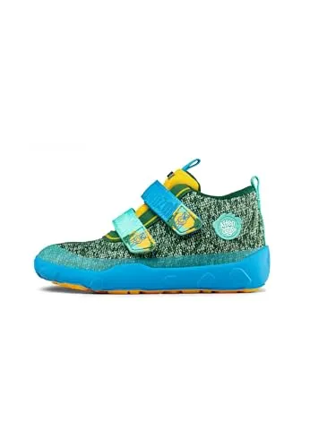Affenzahn Übergangsschuh Knit Happy - Wasserdicht & Atmungsaktiv - Baby Sneaker für Jungen, ideal für kalte Tage mit wasserdichter AffenTex Membran und rutschfester Sohle für extra Halt. Leicht anziehbar mit Klettverschluss, perfekt für kleine Abenteurer!