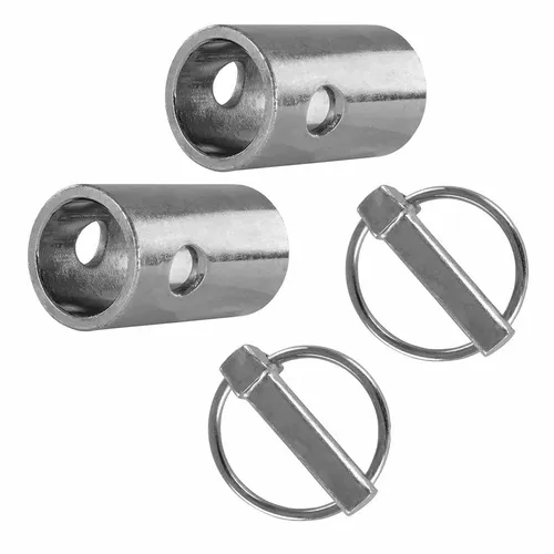 2x Unterlenker Reduzierbuchse Kat 2-1 mit Bohrung & 2x Klappsplint 11 x 42mm Set