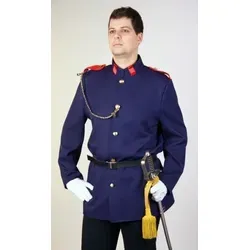 Uniformjacke mit Gürtel blau Gr. 54/56 - Blau - 54/56