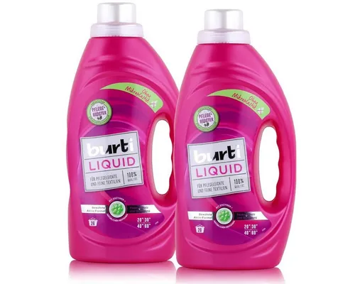 burti burti Liquid Feinwaschmittel 1,45L - Für pflegeleichte Textilien (2er Colorwaschmittel