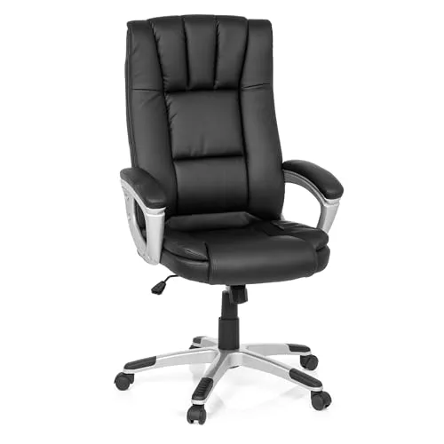 MyBuero Bürostuhl Relax CL150 - Ergonomischer Chefsessel mit Armlehnen - Bürostuhl mit hochwertiger Wipp-Mechanik für individuelle Anpassung, bequemer Polsterung und stilvollem Kunstleder-Bezug für ergonomisches Sitzen.
